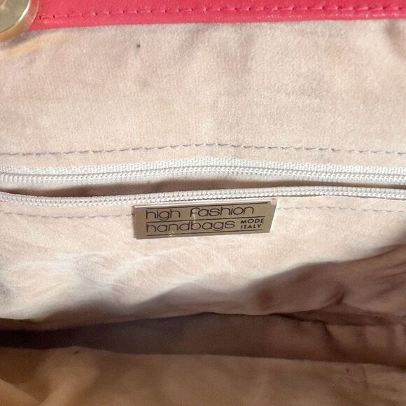 High Fashion Handbags | Women’s | Bags | One Size | Vintage Red Leather Pattern - Picture 3 of 6